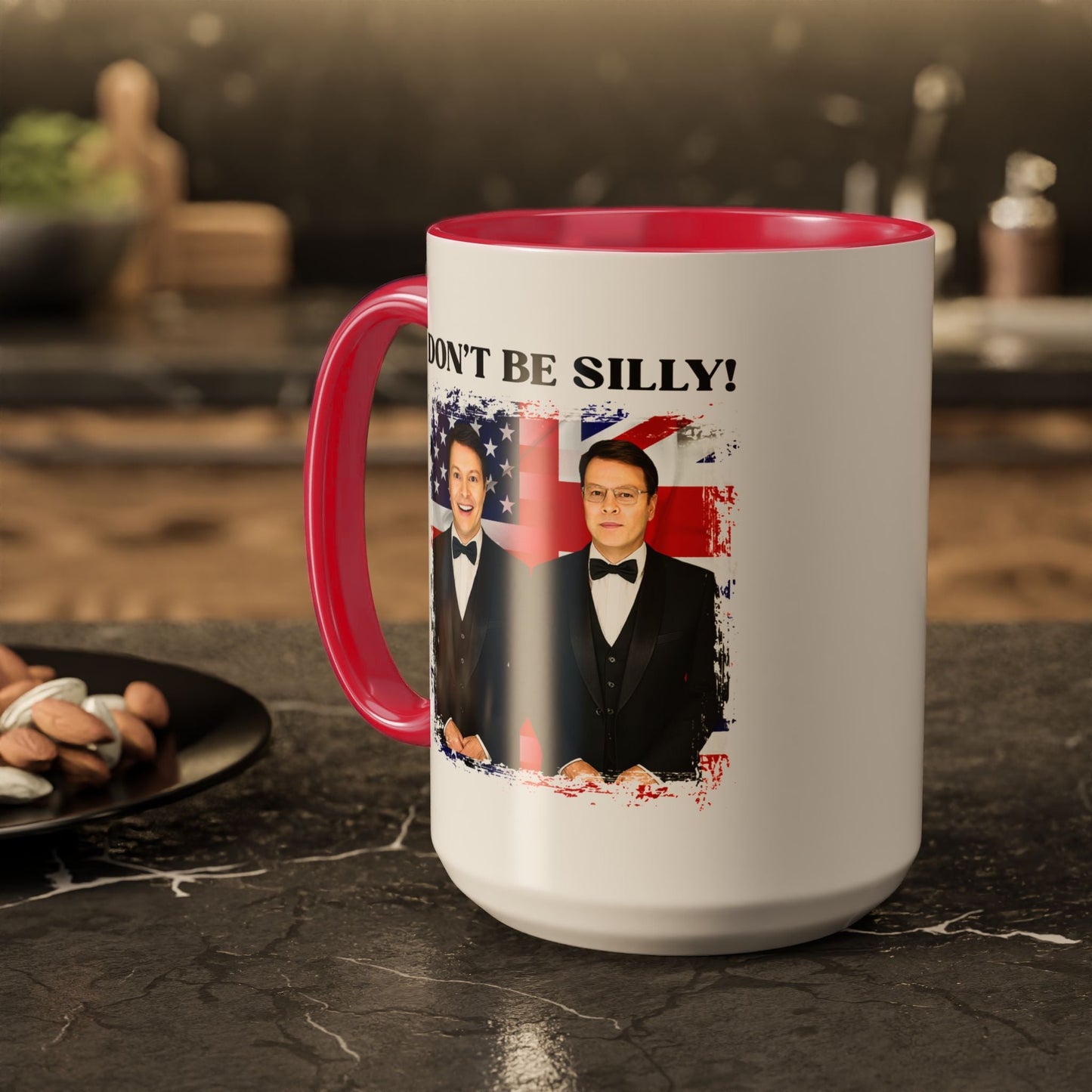 Don't Be Silly! Tuxedo Two-Tone Ceramic Mug