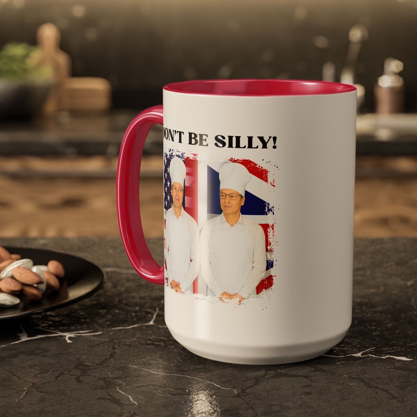 Don't Be Silly! Cook Two-Tone Ceramic Mug