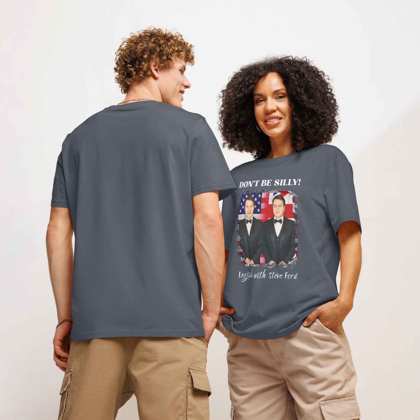 Don't Be Silly! Unisex Tuxedo T‑Shirt – Funny English Teacher Tee