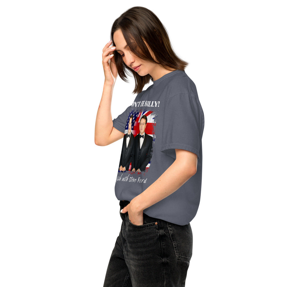 Don't Be Silly! Unisex Tuxedo T‑Shirt – Funny English Teacher Tee