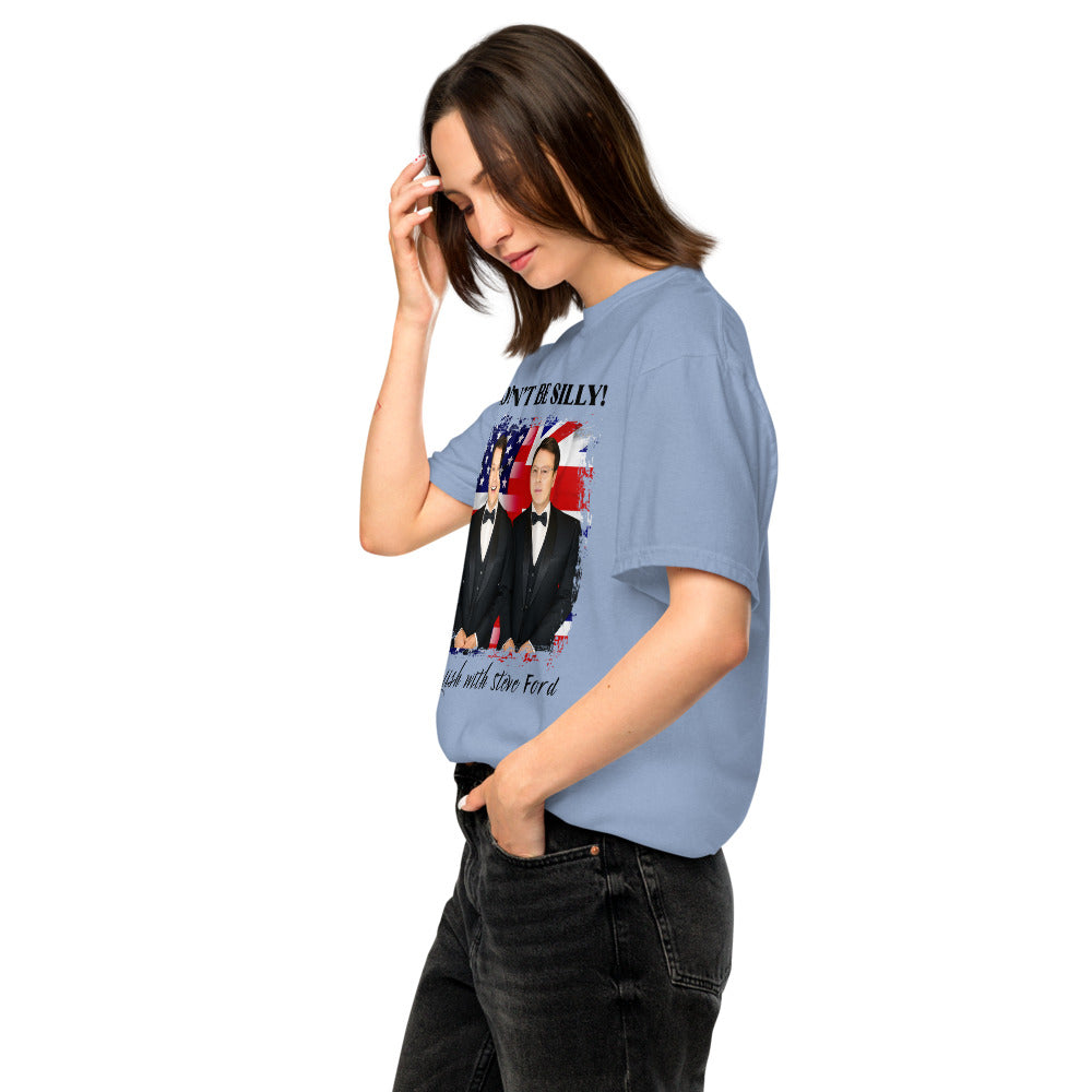 Don't Be Silly! Unisex Tuxedo T‑Shirt – Funny English Teacher Tee