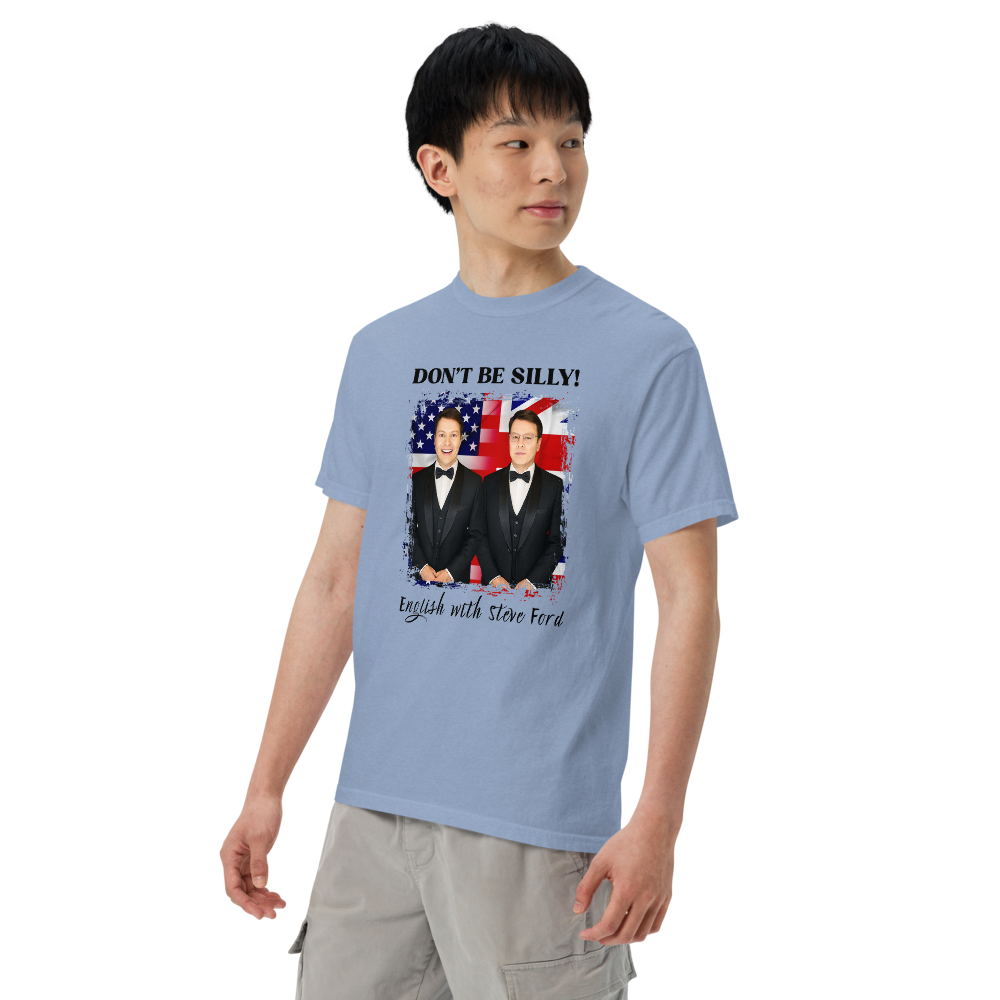 Don't Be Silly! Unisex Tuxedo T‑Shirt – Funny English Teacher Tee