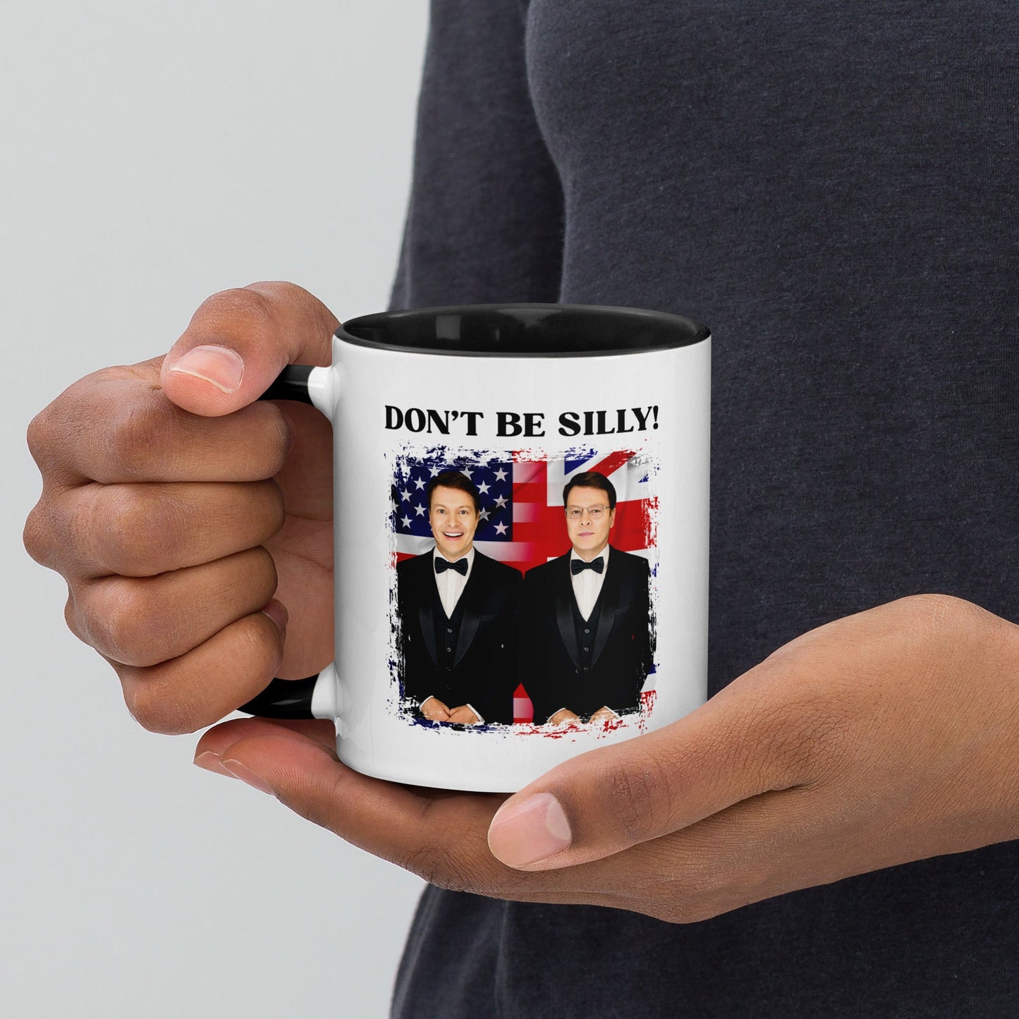 Don't Be Silly! Tuxedo Two-Tone Ceramic Mug