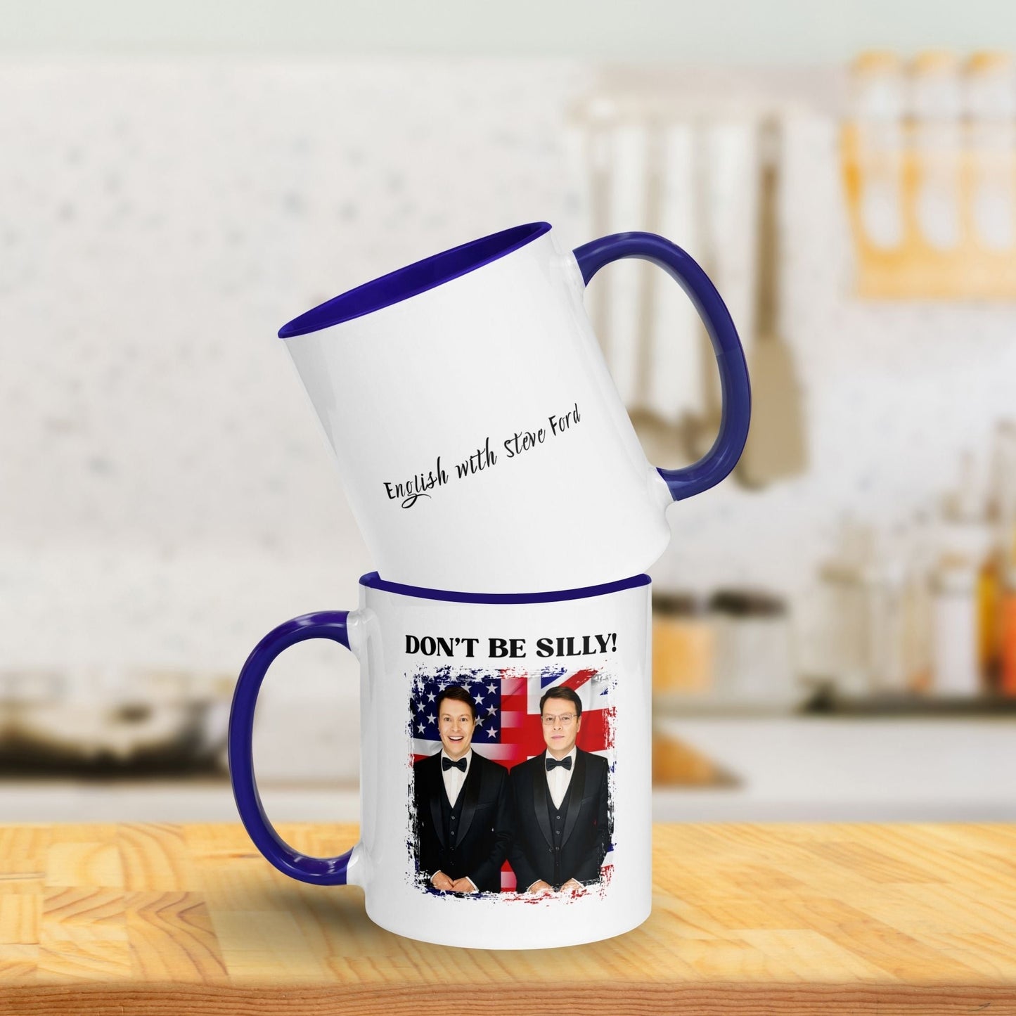 Don't Be Silly! Tuxedo Two-Tone Ceramic Mug