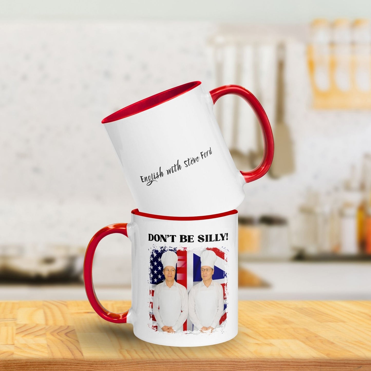 Don't Be Silly! Cook Two-Tone Ceramic Mug