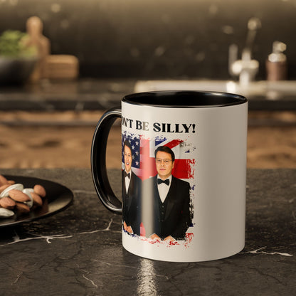 Don't Be Silly! Tuxedo Two-Tone Ceramic Mug