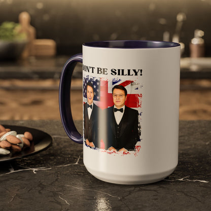 Don't Be Silly! Tuxedo Two-Tone Ceramic Mug