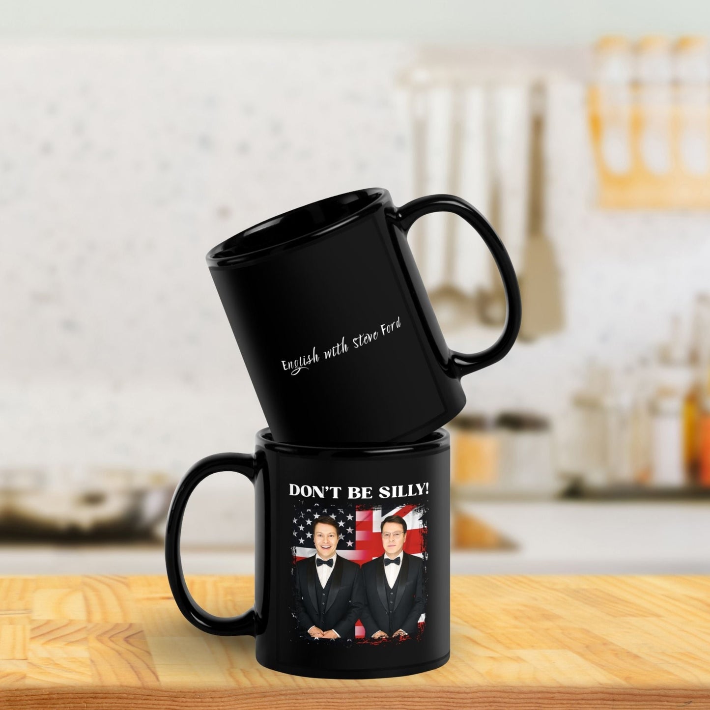 Don't Be Silly! Tuxedo Black Ceramic Mug