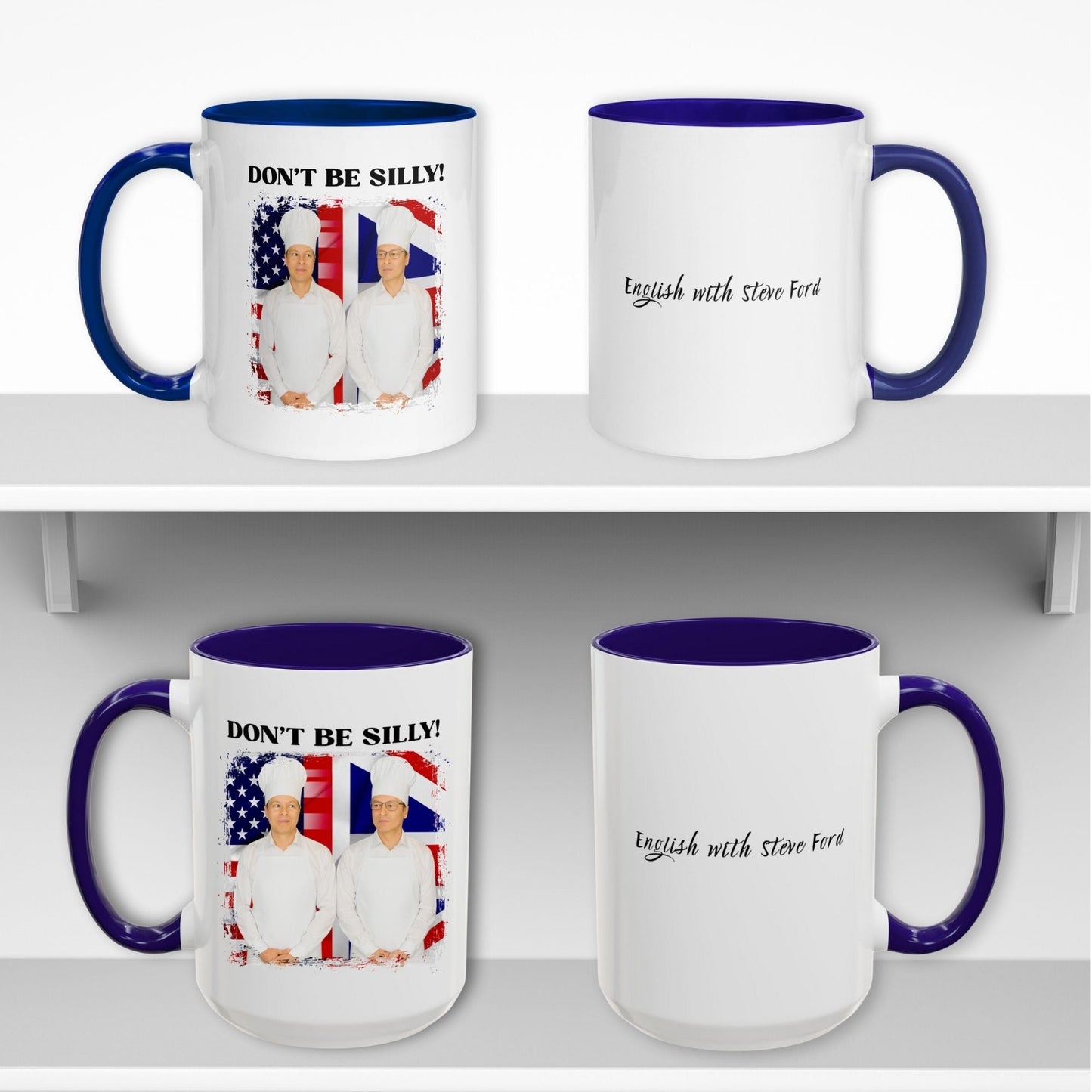 Don't Be Silly! Cook Two-Tone Ceramic Mug