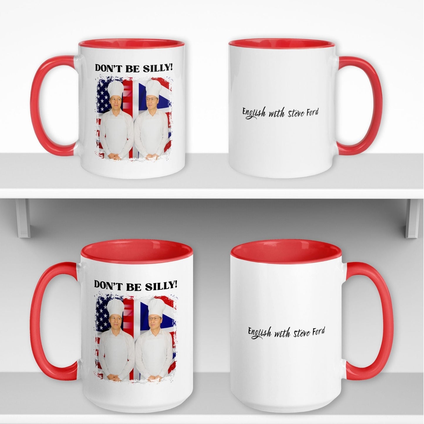 Don't Be Silly! Cook Two-Tone Ceramic Mug