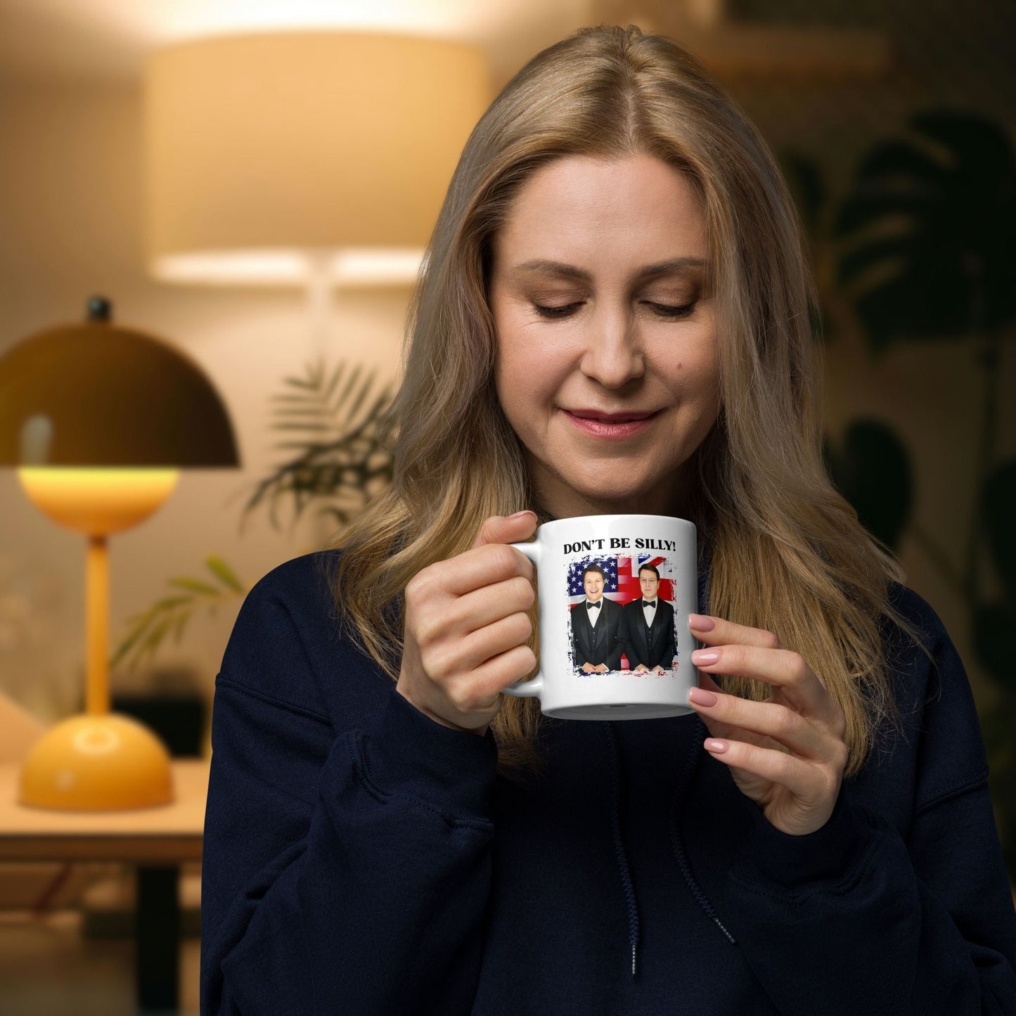 Don't Be Silly! Tuxedo White Ceramic Mug