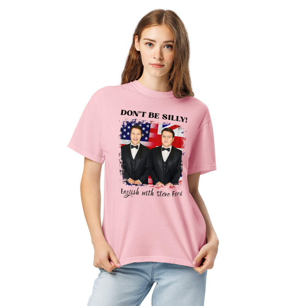 Don't Be Silly! Unisex Tuxedo T‑Shirt – Funny English Teacher Tee