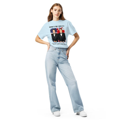 Don't Be Silly! Unisex Tuxedo T‑Shirt – Funny English Teacher Tee