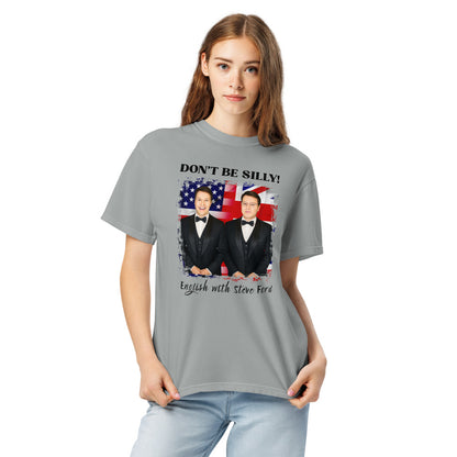 Don't Be Silly! Unisex Tuxedo T‑Shirt – Funny English Teacher Tee