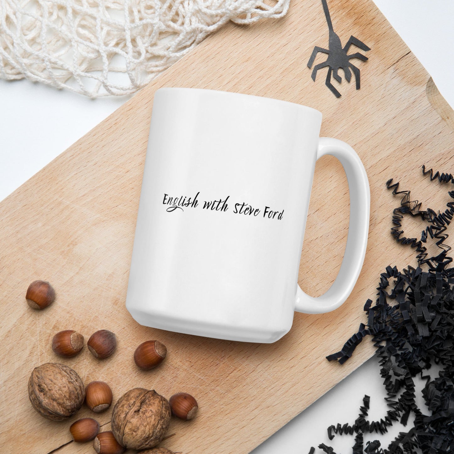 Don't Be Silly! Tuxedo White Ceramic Mug