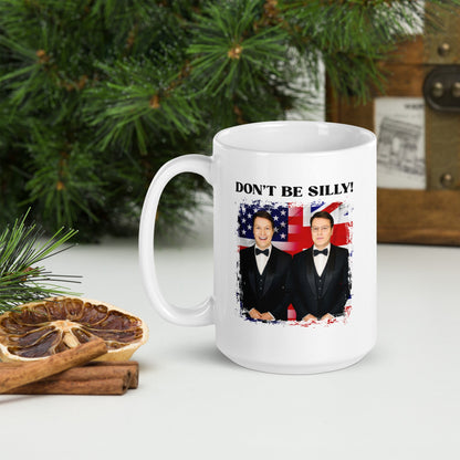 Don't Be Silly! Tuxedo White Ceramic Mug