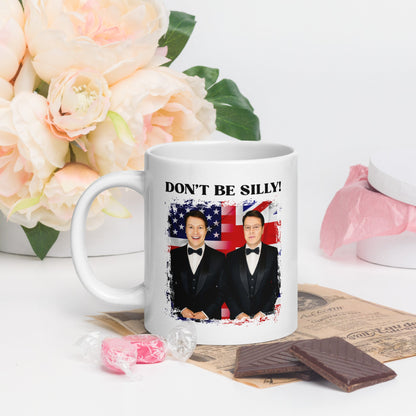 Don't Be Silly! Tuxedo White Ceramic Mug