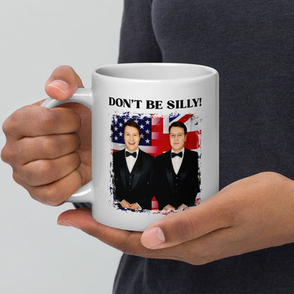 Don't Be Silly! Tuxedo White Ceramic Mug